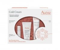 AVENE COLD CREAM Zestaw Krem+Skoncentrowany Krem d/rąk+Odżywcza Pomadka d/ust