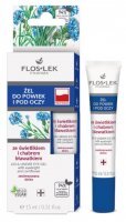FLOS-LEK Żel do powiek i pod oczy ze świetlikiem i chabrem bławatkiem 15 ml