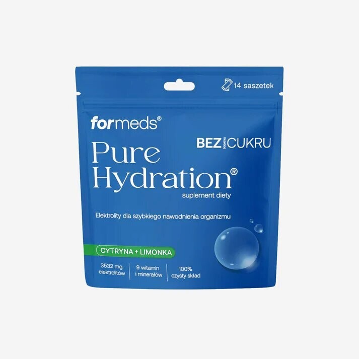 FORMEDS Pure Hydration bez dodatku cukru Cytryna + Limonka 14 saszetek