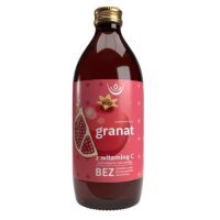 Granat, sok z owoców granatu z naturalną witaminą C, 500 ml