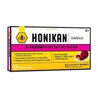 Honikan Gardło 2-fazowe pastylki do ssania 16 sztuk