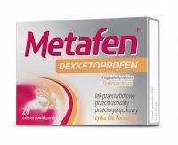 Metafen Dexketoprofen 25mg 20 tabletek