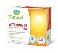NATURELL Witamina D3 2000 tabletki do ssania, 60 tabletek