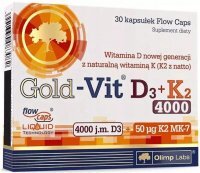 OLIMP Gold Vit D3+K2 4000 30 kapsułek