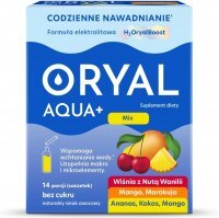 Oryal Aqua+ Mix smaków proszek 14 sasz.