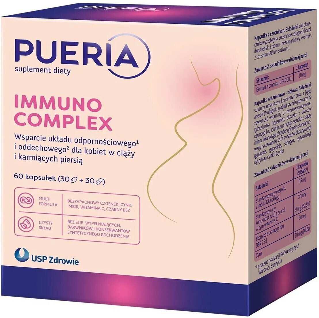 Pueria Immuno Complex  60 kaps. Data ważności 30.06.2026