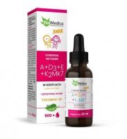 Witaminy JUNIOR A+D3+E+K2Mk7 krople 30 ml