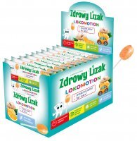 Zdrowy Lizak Lokomotion lizaki 40 szt. data ważności 31.07.2026