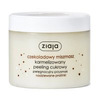 ZIAJA PIELĘGNACYJNE PRZYSMAKI CZEKOLADOWY MISZMASZ PEELING CUKROWY 300ml